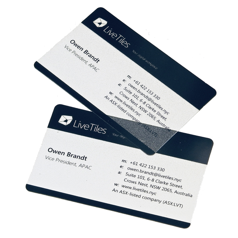 PVC transparent business card