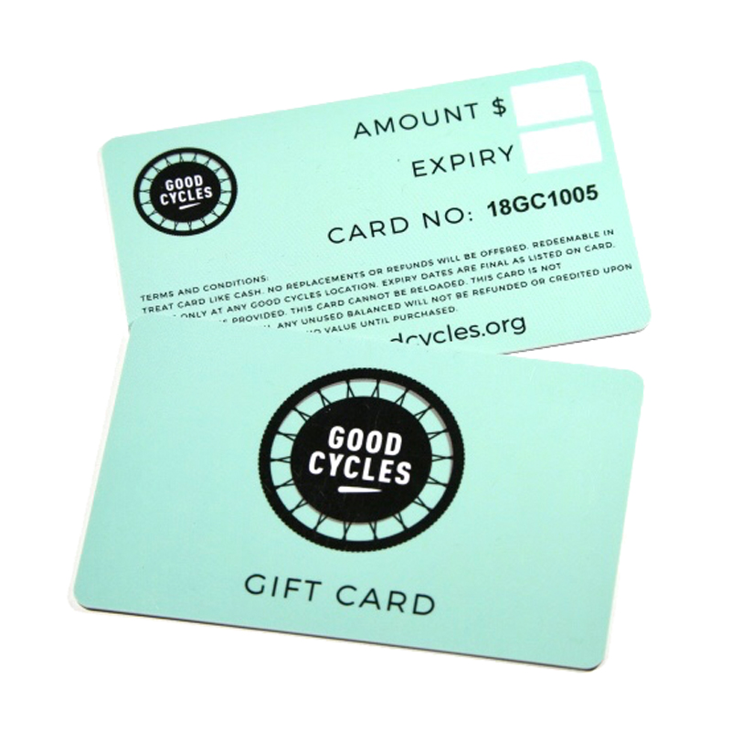 PVC gift card